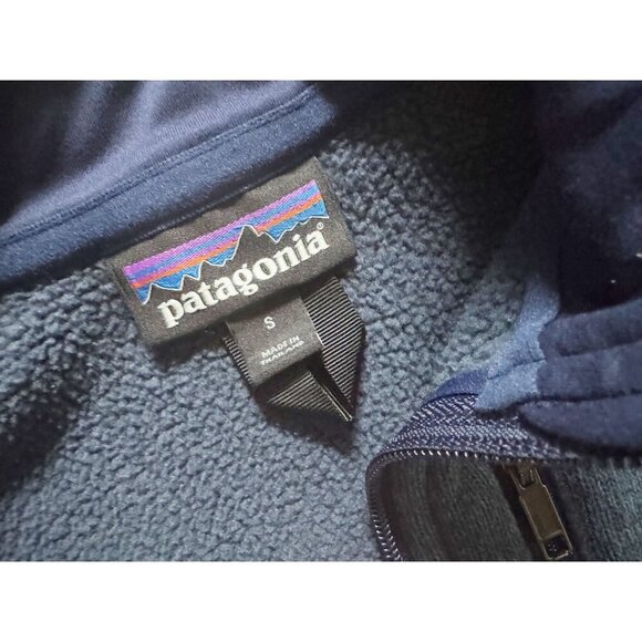 PATAGONIA Women's Blue 1/2 Zip Fleece Pullover Top Shirt Sz S - Picture 6 of 7